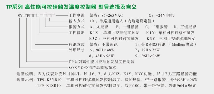 可控硅温度控制器,TP9三相移相触发温控器选型图 可控硅温度控制器,TP9三相移相触发温控器选型图